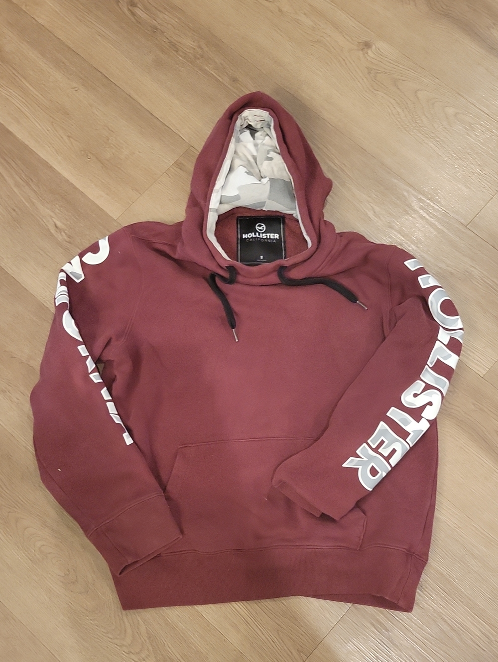 Vintage Hollister California Maroon Hoodie